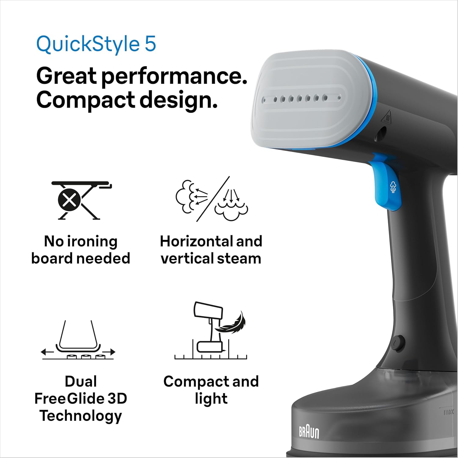 QuickStyle 5 Garment Steamer GS5031BL