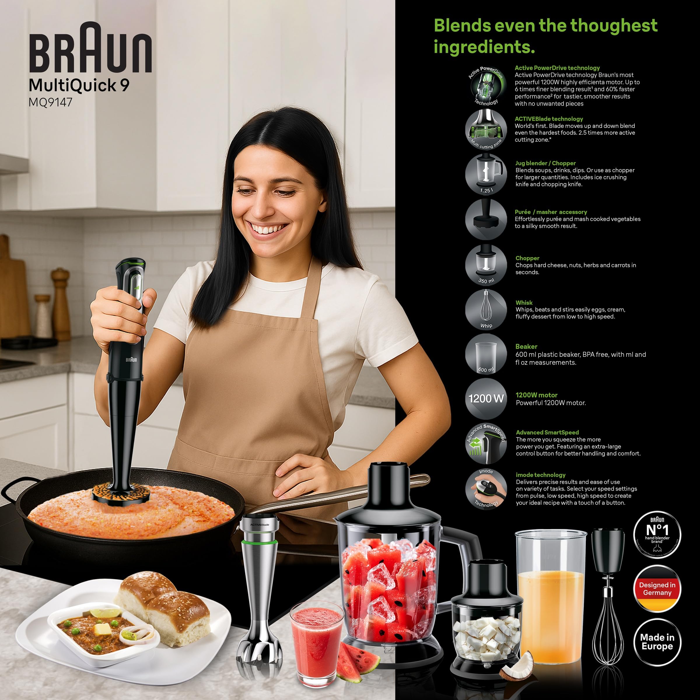 MultiQuick 9 Hand Blender MQ9147X