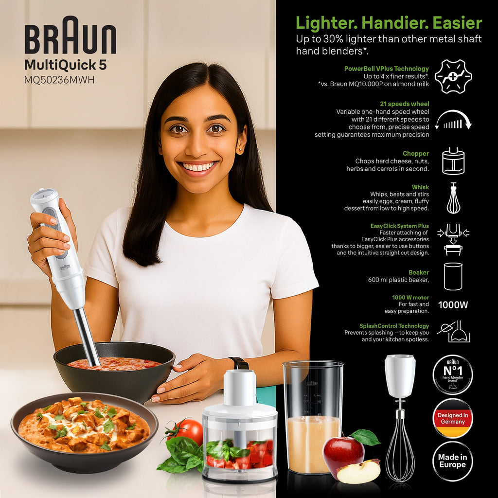 MultiQuick 5 Hand blender MQ50236M White