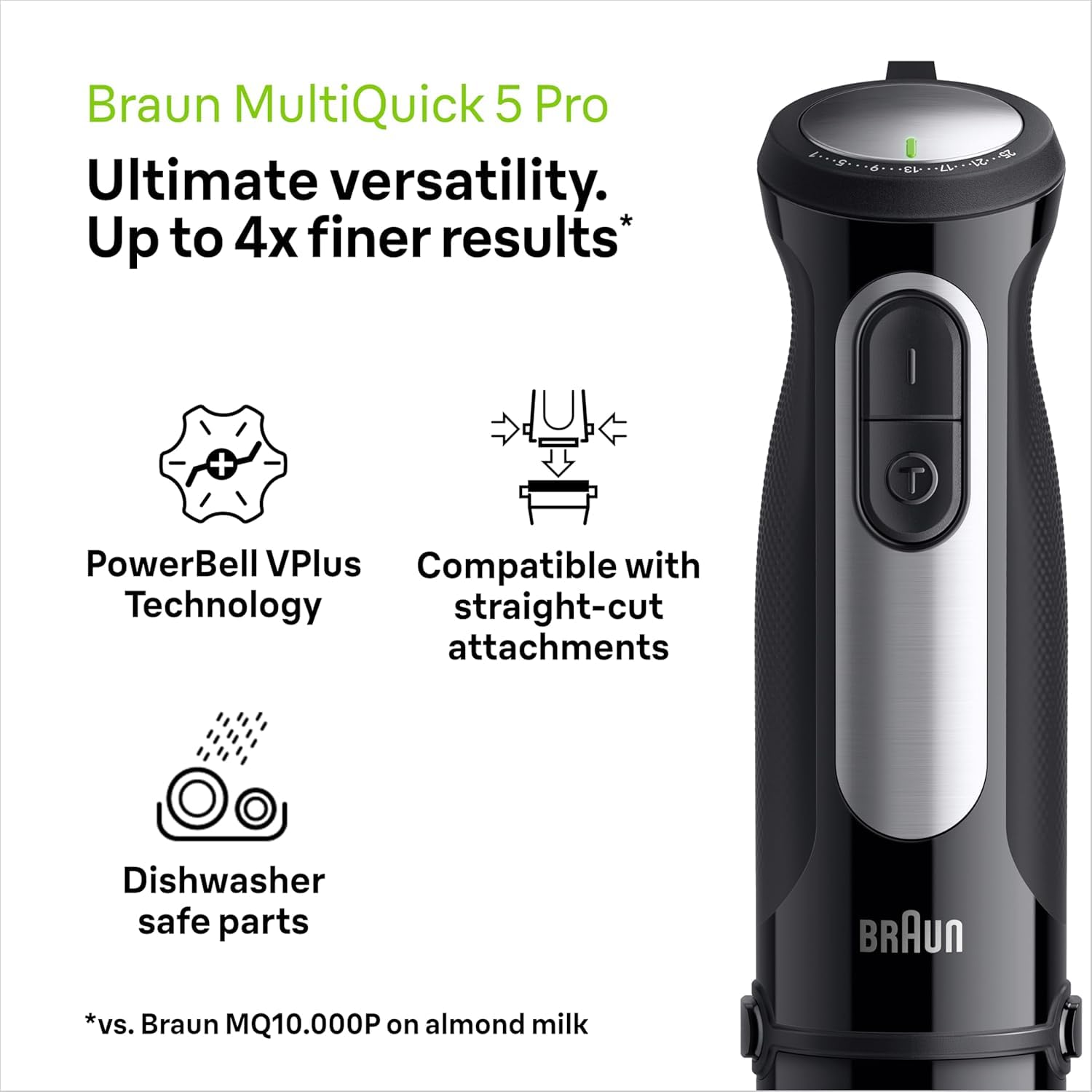 MultiQuick 5 Pro Hand blender MQ55236MBK – Braun India